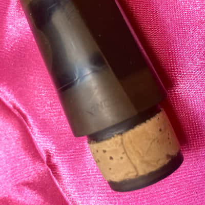 Unbranded FRANCE Clarinet Mouthpiece-Made c.1960's-New Cork-Reverse Ligature+Cap image 2