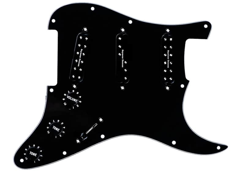 Seymour Duncan Pickgrd Assy, Everything Axe, Black Pickup