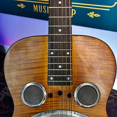 Epiphone Dobro Hound Dog Deluxe Roundneck 2009 - Present - Vintage Brown image 3