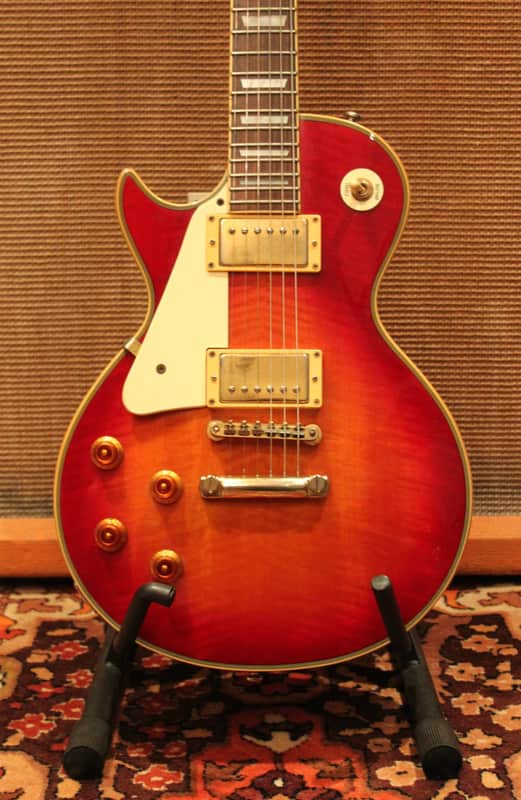 Vintage Hohner Professional L59 Les Paul '59 Flamed Sunburst Left Handed Guitar image 1