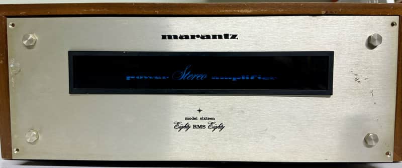 Marantz Model Sixteen 16 80 Watt Stereo Solid-State Power Amplifier, 1969 - Silver image 1