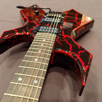 B.C. Rich USA Custom Shop Stranger Things “Eddie's” NJ Warlock 2022 Relic Crackle image 4
