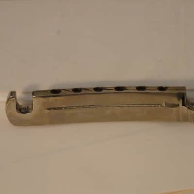 Gibson Custom Shop Wraparound Tailpiece from 57 Les Paul Special or Junior 2022 - Aged Nickel image 3