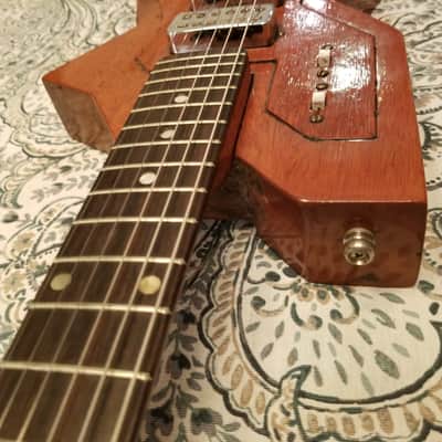 1960s Korina Wood Solidbody 2" Thick, Futuristic Guitar, Unknown Maker, Modeled After 1958-59 Gibson image 18