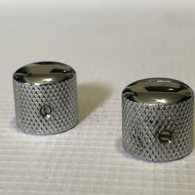 2000's Jackson JS30RR & Dinky Guitar Chrome Dome Metal Volume Set Screw Knob Set image 1