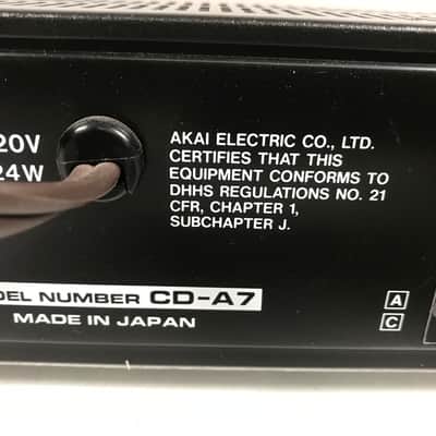 Vintage AKAI CD-A7 Compact Disc CD Player image 6
