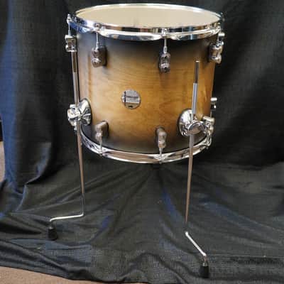 PDP Concept Maple Series 14" Floor Tom w/ Legs - Satin Charcoal Burst | 12x14" image 10
