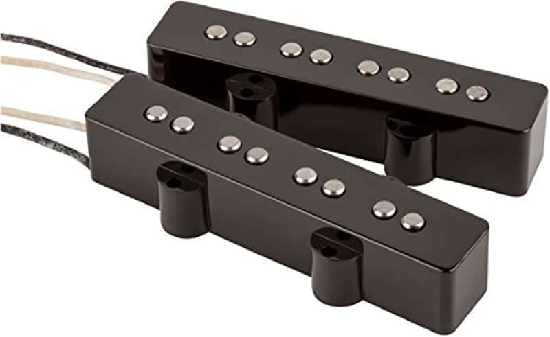 Genuine Fender Original Jazz/J-Bass Black Pickups Set - 099-2123-000 image 1