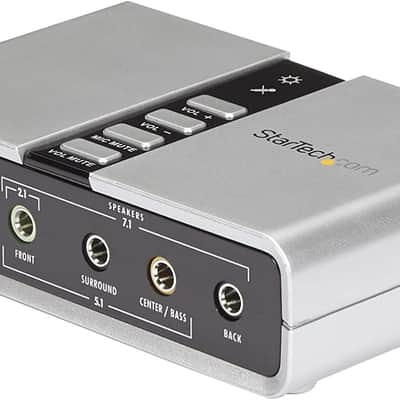 StarTech.com - ICUSBAUDIO7D - 7.1 USB Audio Adapter External Sound Card image 1