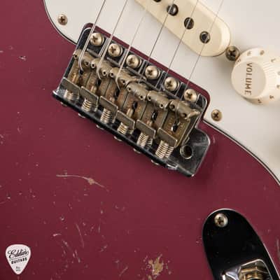 2023 - Fender Custom Shop Eddie's Guitars Exclusive Dealer Select Roasted 1963 Stratocaster Heavy Relic - Dusk Plum image 14