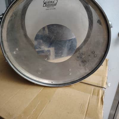 Ludwig 16"(Diameter)x 10(Depth) Stainless Steel Tom 1970's - Stainless Steel image 7