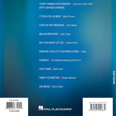 Chart Hits of 2016-2017 - Easy Guitar Tab image 2
