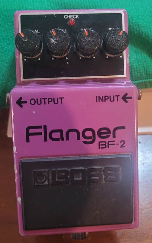 Boss BF-2 Flanger (Green Label) W\Orig Adapter | Reverb