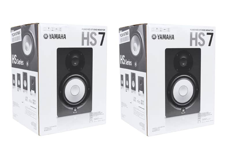 Yamaha HS7 6.5" Powered Studio Monitor (Pair) 2022 Black HS-7 pair in box image 1