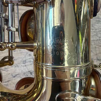Used Yamaha YAS-23 Alto Sax Saxophone with Case Mouthpiece Neck Strap Just Serviced image 16