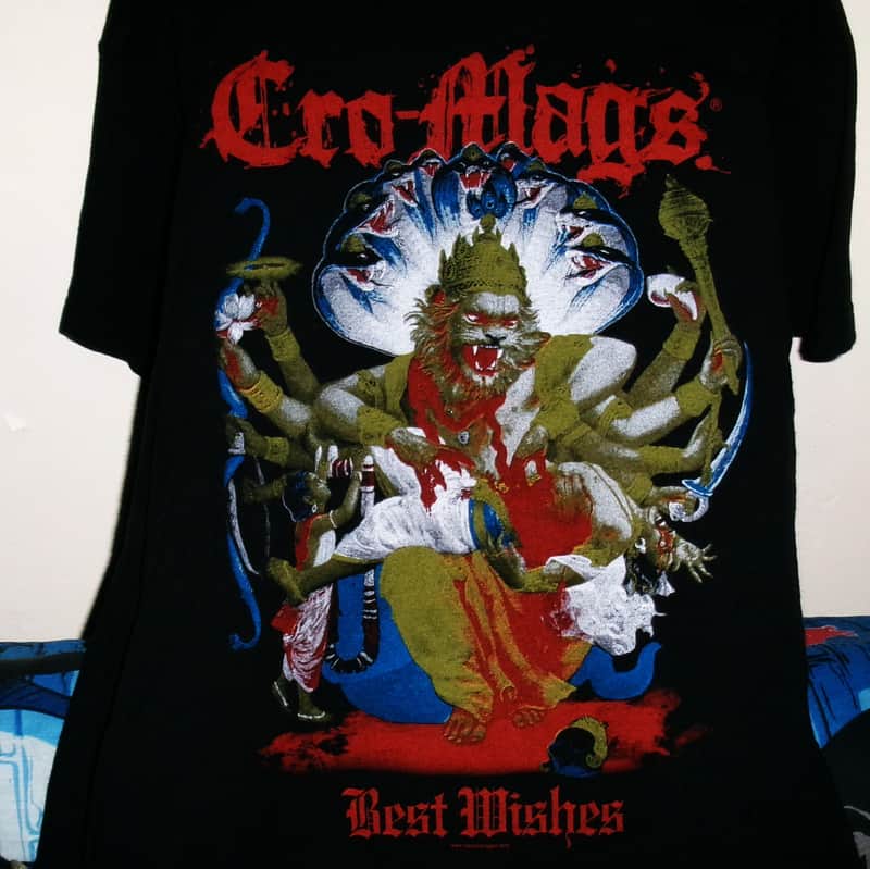 cro - mags best wishes down but not out '89 vintage XS-M tee - nyc hardcore trash punk 2020 hare krisina fugitive image 1