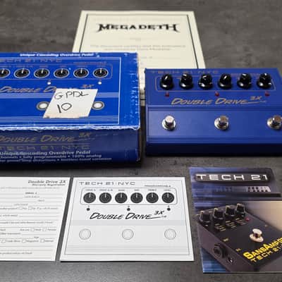DAVE MUSTAINE'S MEGADETH Studio Album Recorded Tech 21 Double Drive 3x Unique Cascading Overdrive Guitar Pedal Artist Owned by Dave Mustaine Signed COA image 4