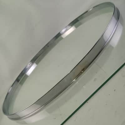 Gretsch 18"Single-Flange Broadkaster Floor Tom Drum Batter Rim/Hoop Chrome-Brass image 4