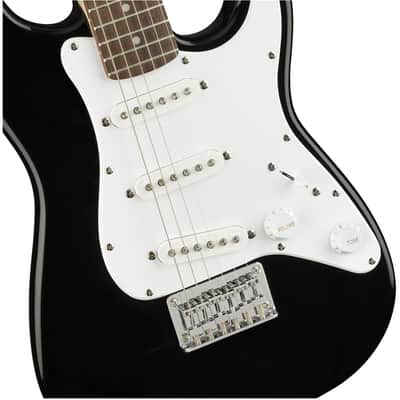 Squier Bullet Mini Stratocaster V2 SSS Beginner Electric Guitar, Indian Laurel Fingerboard, Black image 15