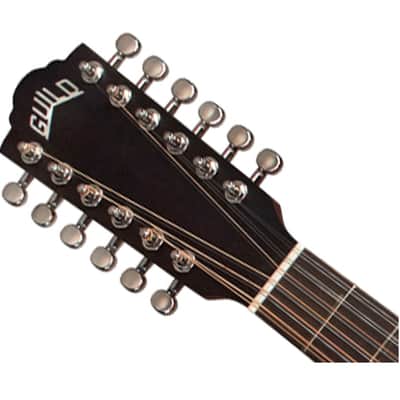 Guild F-2512E Maple Jumbo 12-String Acoustic/Electric Guitar - Blonde image 4