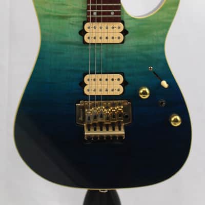 Ibanez RG420HPFM-BRG High Performance Blue Reef Gradation image 1