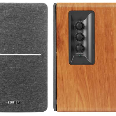 Audio-Technica AT-LPWN40WN Fully Manual Belt-Drive Walnut Turntable Turntable Package with Edifier RT1280DBs Bluetooth Speakers image 8