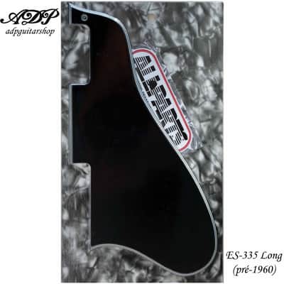 Long Black 5ply Humbuckers Pickguard for Gibson ES-335 345 355 image 2