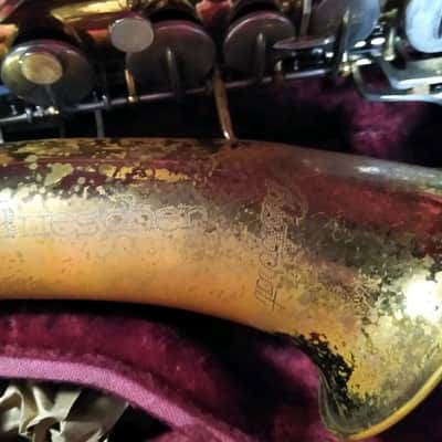 Buescher Alto Saxophone USA w/ case/neck/MP/strap, acceptable condition image 8
