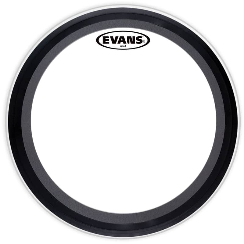 Evans 20 " Emad Rivestito Bianco Batter pelle per Grancassa USA Marmitta Anello image 1