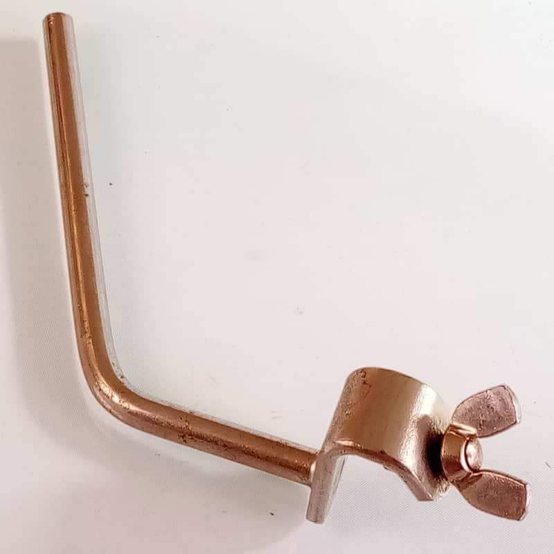 Ludwig Bass Drum Clamp-On Spur Nickel Leg Spike Vintage 40s Walberg&Auge W&A US image 1