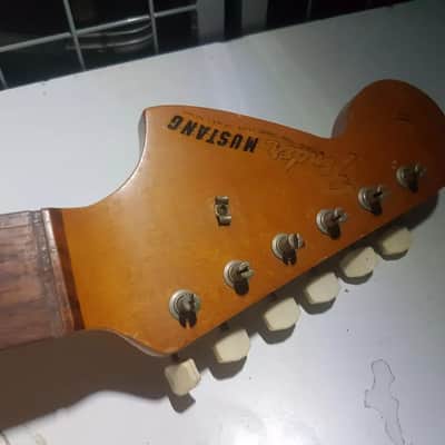 1966 FENDER MUSTANG LEFT HAND NECK USA - smells like KURT image 7