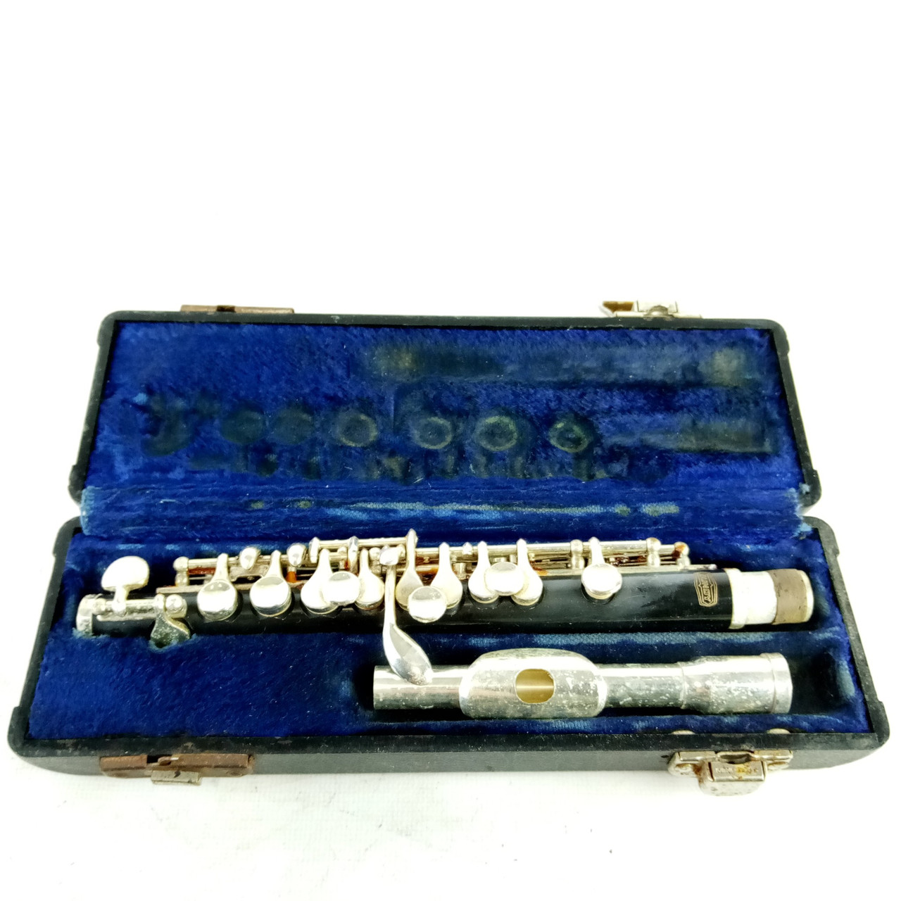Bundy Resonite Piccolo Flute Vintage 80s Selmer Black with Head +Case 12050035 — main photograph