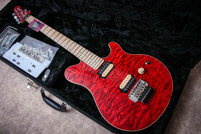 ERNIE BALL USA Music Man Limited Ed. Axis 30th Anniversary 9 of 100 "Translucent Red" (2026) image 1
