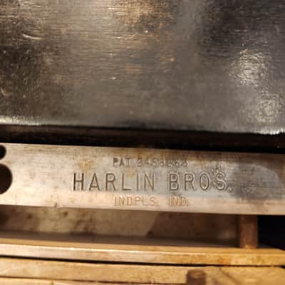 1940’s-50’s Harlin Brothers Vintage 12-String Pedal Steel Guitar Black Very Cool image 2