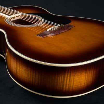 Martin M 0000 Custom Flamed Maple and High Altitude Swiss Spruce Full Ambertone Burst NEW - Ambertone Burst image 15