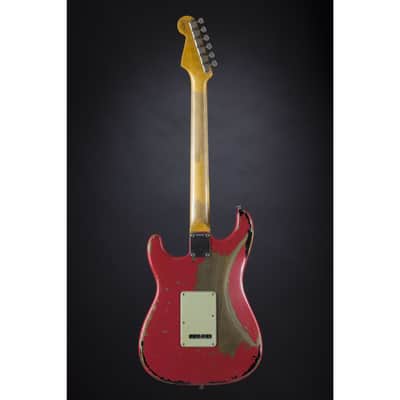 Fender '63 Strat Relic Michael Landau Signature Fiesta Red - Custom Electric Guitar image 3