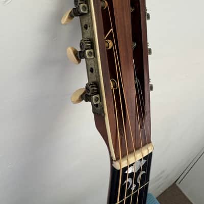 Vintage 1900s Lyon & Healy Parlor Guitar Finest Woods & Craftsmanship Moon Sun & Stars Inlay Ladder Braced Ditson Supertone Regal Lakeside image 6