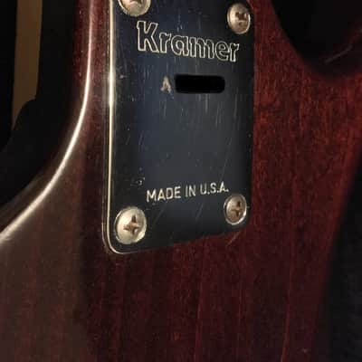 1981 Kramer Pacer Guitar "Strat Head" Deep Walnut in Very Good Condition image 10