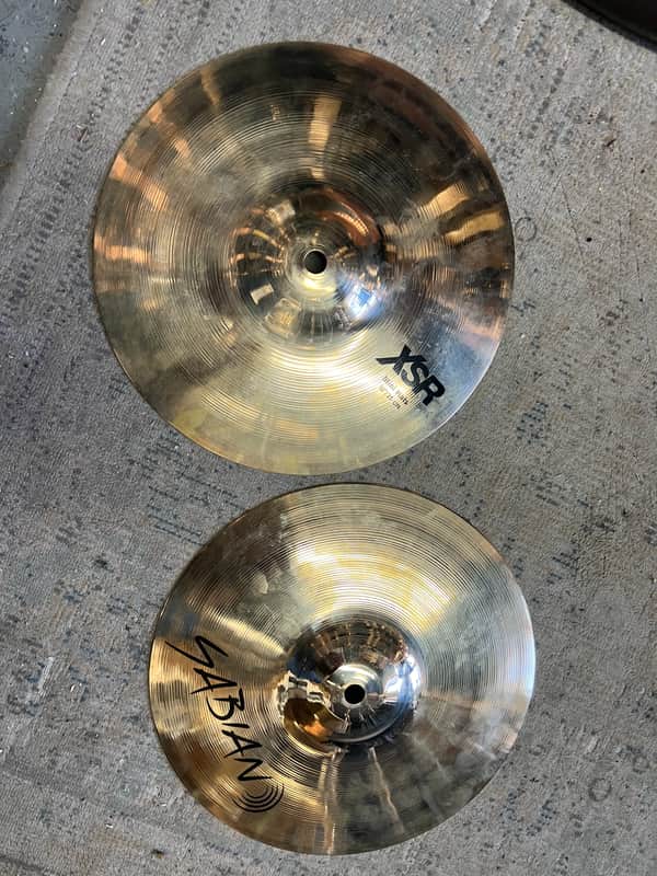 Sabian 10" XSR Mini Hi-Hat Cymbals (Pair) 2016 - Present - Brilliant image 1