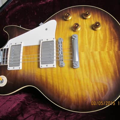 1997 Gibson Les Paul 59 Reissue Flame Top Tobacco Sunburst image 4