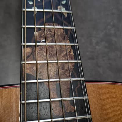 Taylor Custom Shop Stephen King Signed Cujo 14 AAA 400 Year Old Flame Walnut Grand Auditorium USA 1997 American Presentation Acoustic Guitar image 7