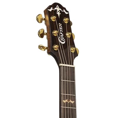 Crafter STG D22CE PRO Stage Series Dreadnought Cutaway Solid Spruce Top Mahogany Neck 6-Acoustic-Electric Guitar image 4