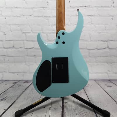 Balaguer Select Diablo Retro 27 6 String Electric Guitar Gloss Cerulean Blue Floyd image 6