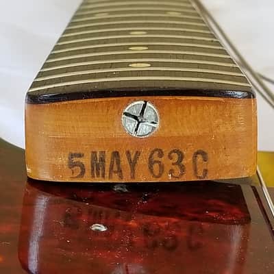 Left Handed 1963/1964 Fender Precision Bass, Pre-CBS, EXC Condition! image 16
