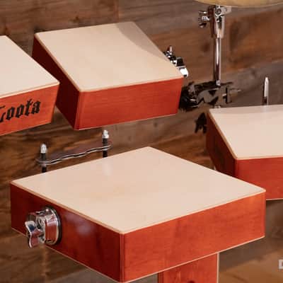 LOOTA PERFORMER 5 PIECE DRUM KIT, WILD CHERRY, WITH RIGHT FOOT PEDAL image 8