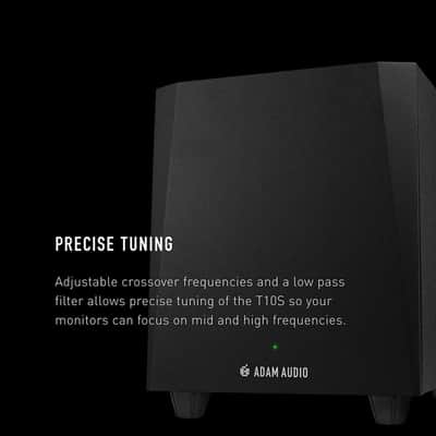ADAM Audio T10S Studio Subwoofer for Studio Quality Sound (Single), Black image 9