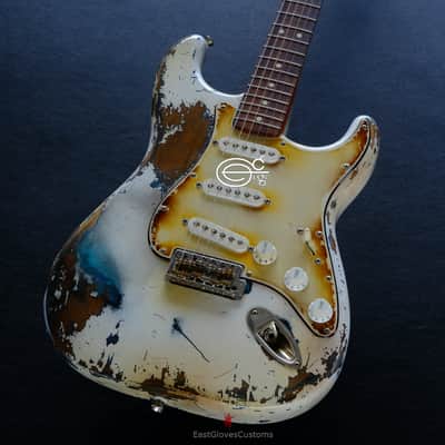 Fender Stratocaster Olympic White Heavy Aged Relic image 5