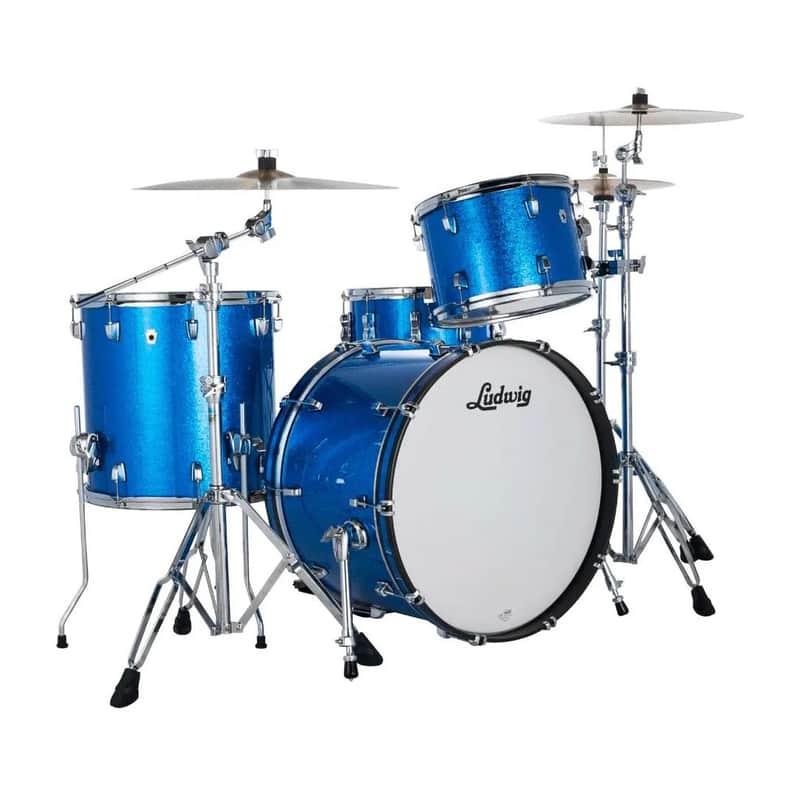 Ludwig Neusonic 3pc Kit - Blue Super Sparkle image 1