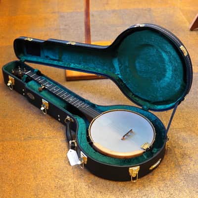 OME USA Jubilee 11" Walnut/Mahogany Open Back Banjo w/Hard Case image 9