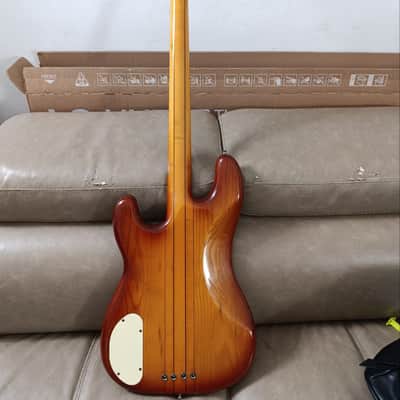 Fernandes FPM Stone Logo 70 Neck through precision style 1979-1982 - Cherryburst - Made in Japan image 8
